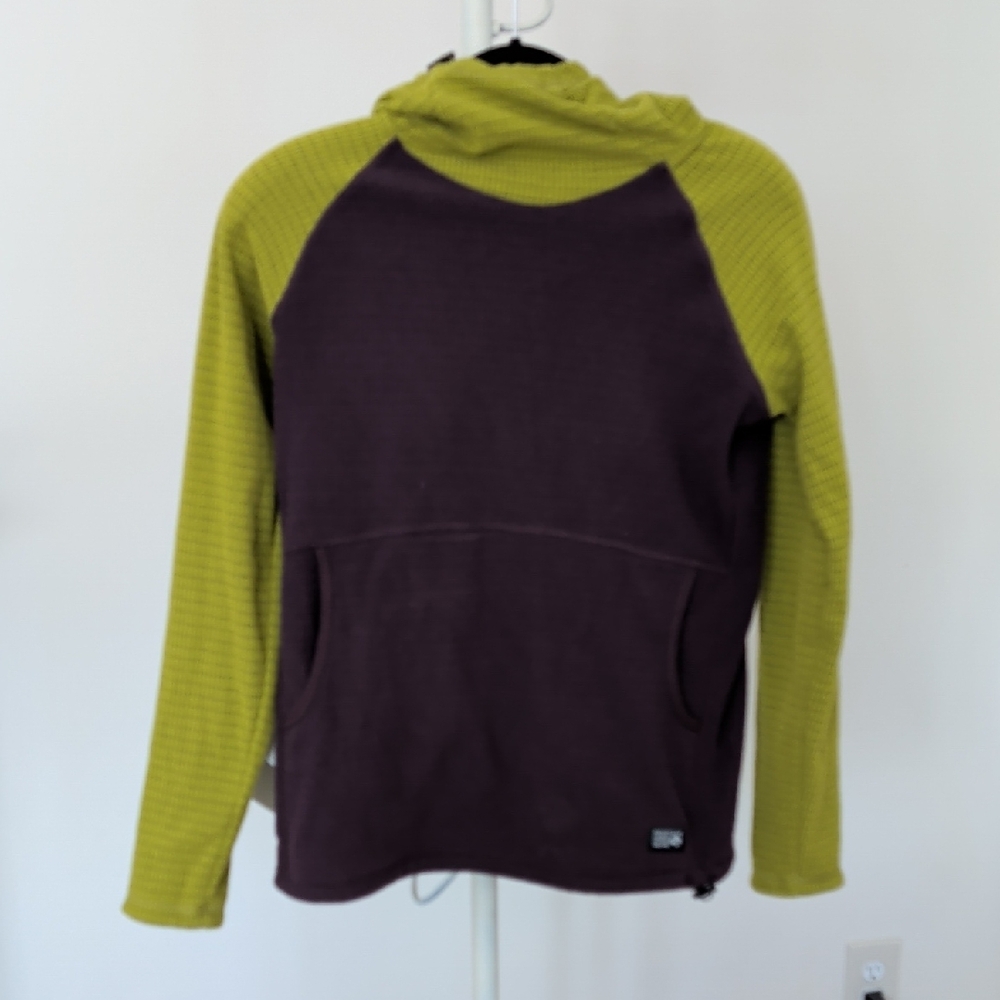 Mountain Hardwear Women's Summit Grid Tunic Hoody - Green and Purple